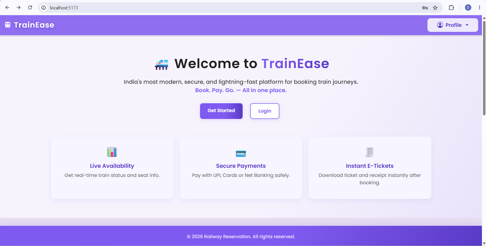 Railway Reservation System